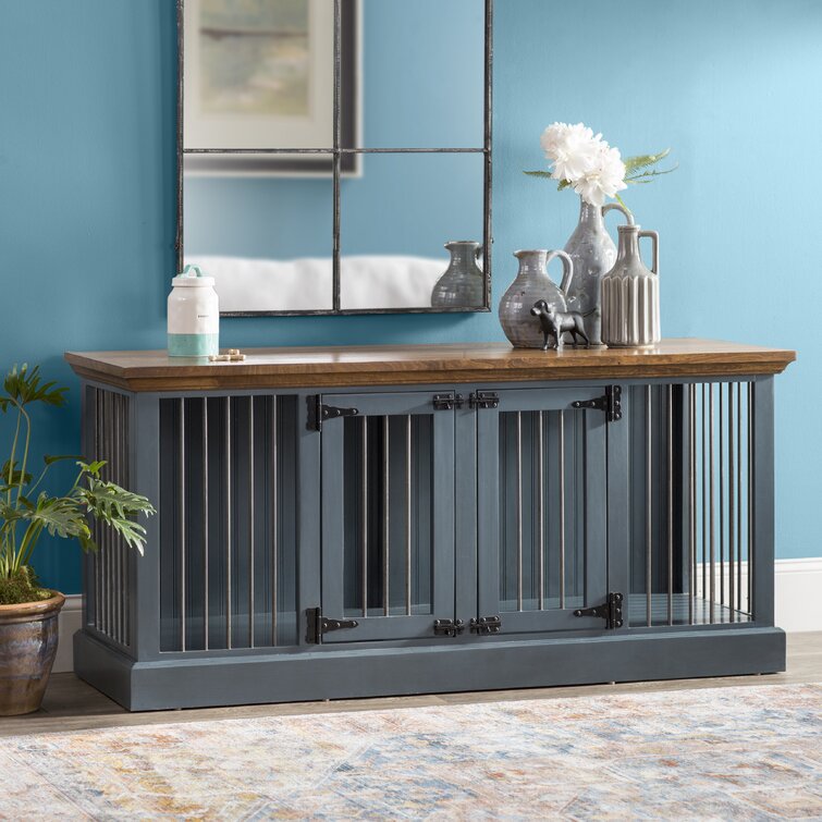 Double dog 2025 crate credenza